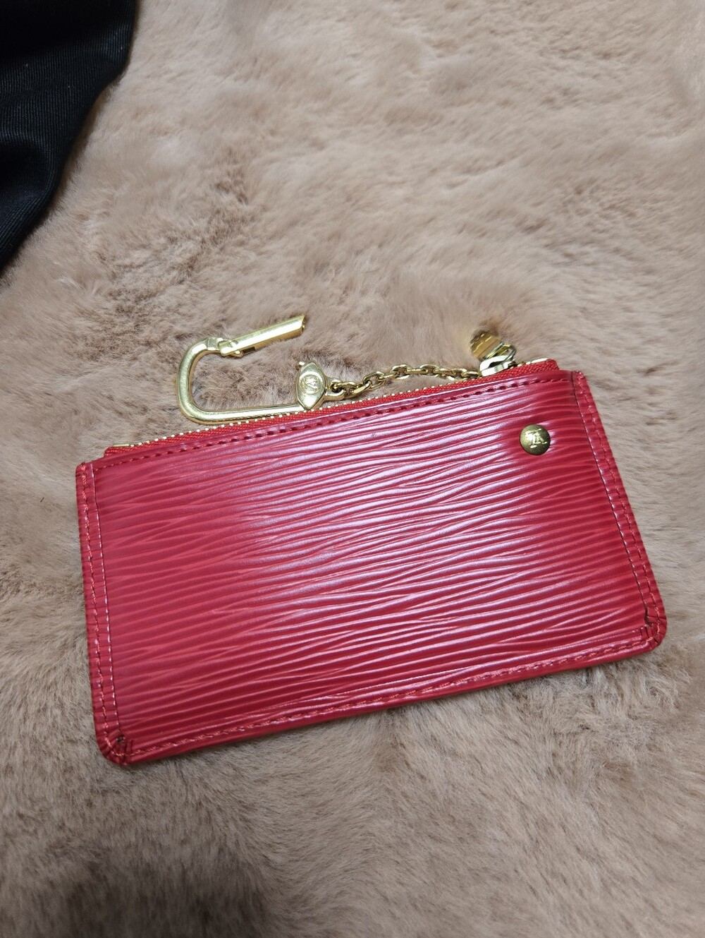 Louis Vuitton Red Epi Key Pouch